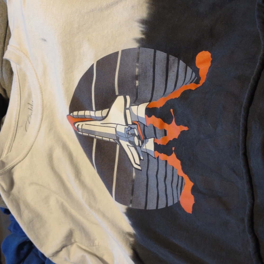 Nasa long sleeve crop top